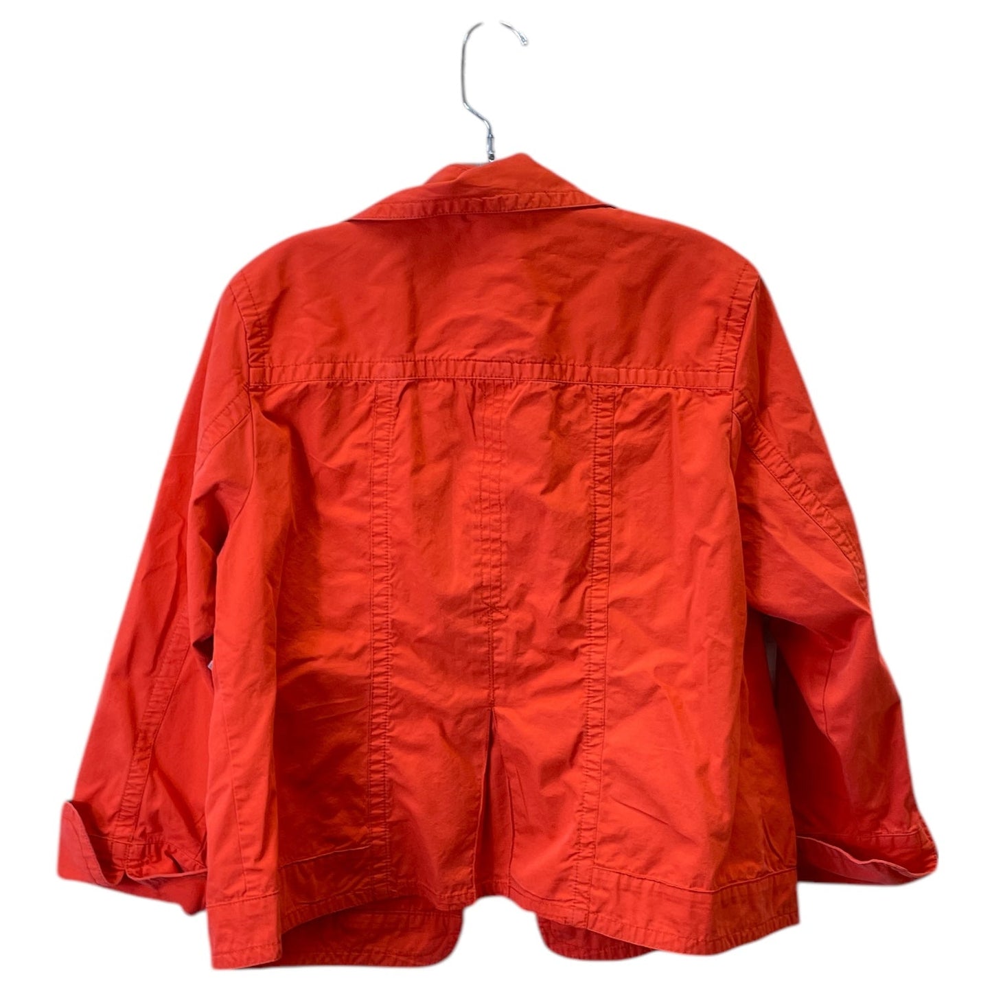 Jacket Denim By Chicos In Orange, Size:L