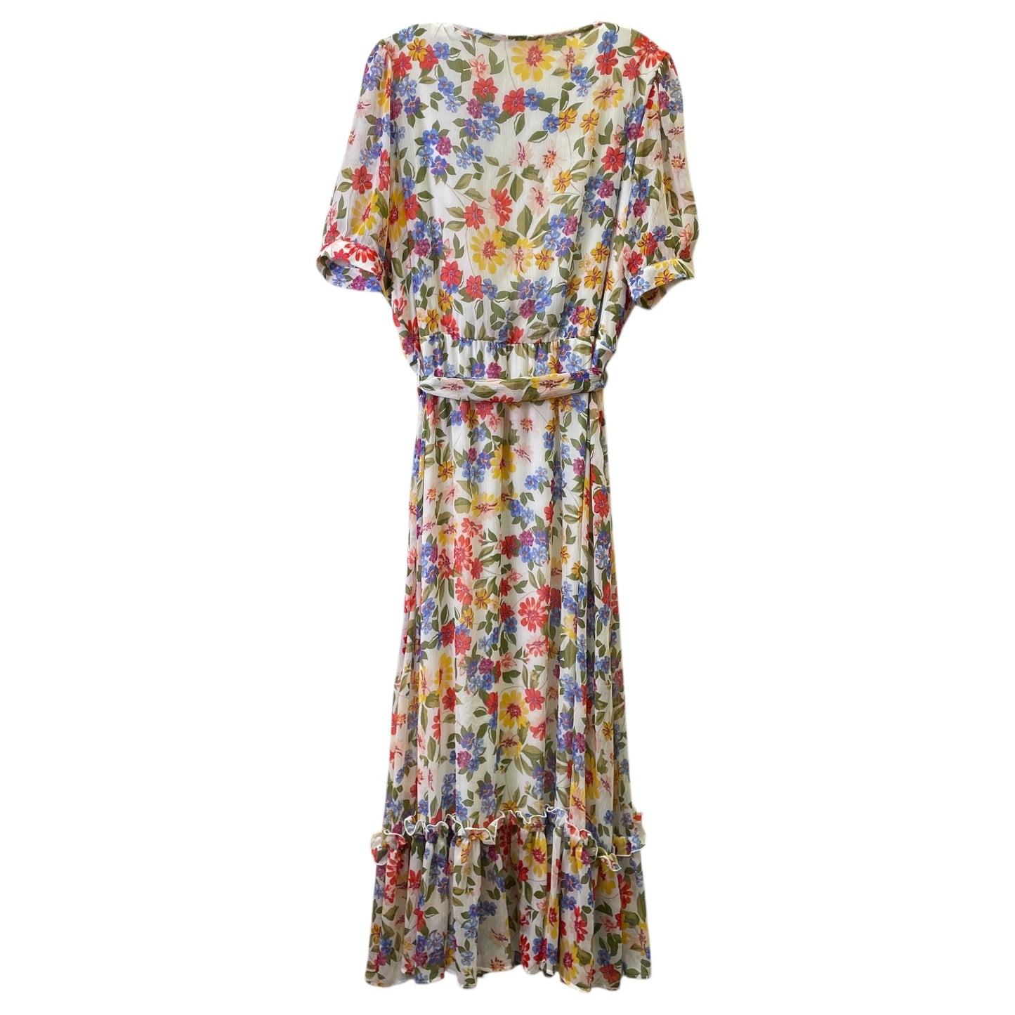 Dress Casual Maxi By Calvin Klein In Floral Print, Size:16