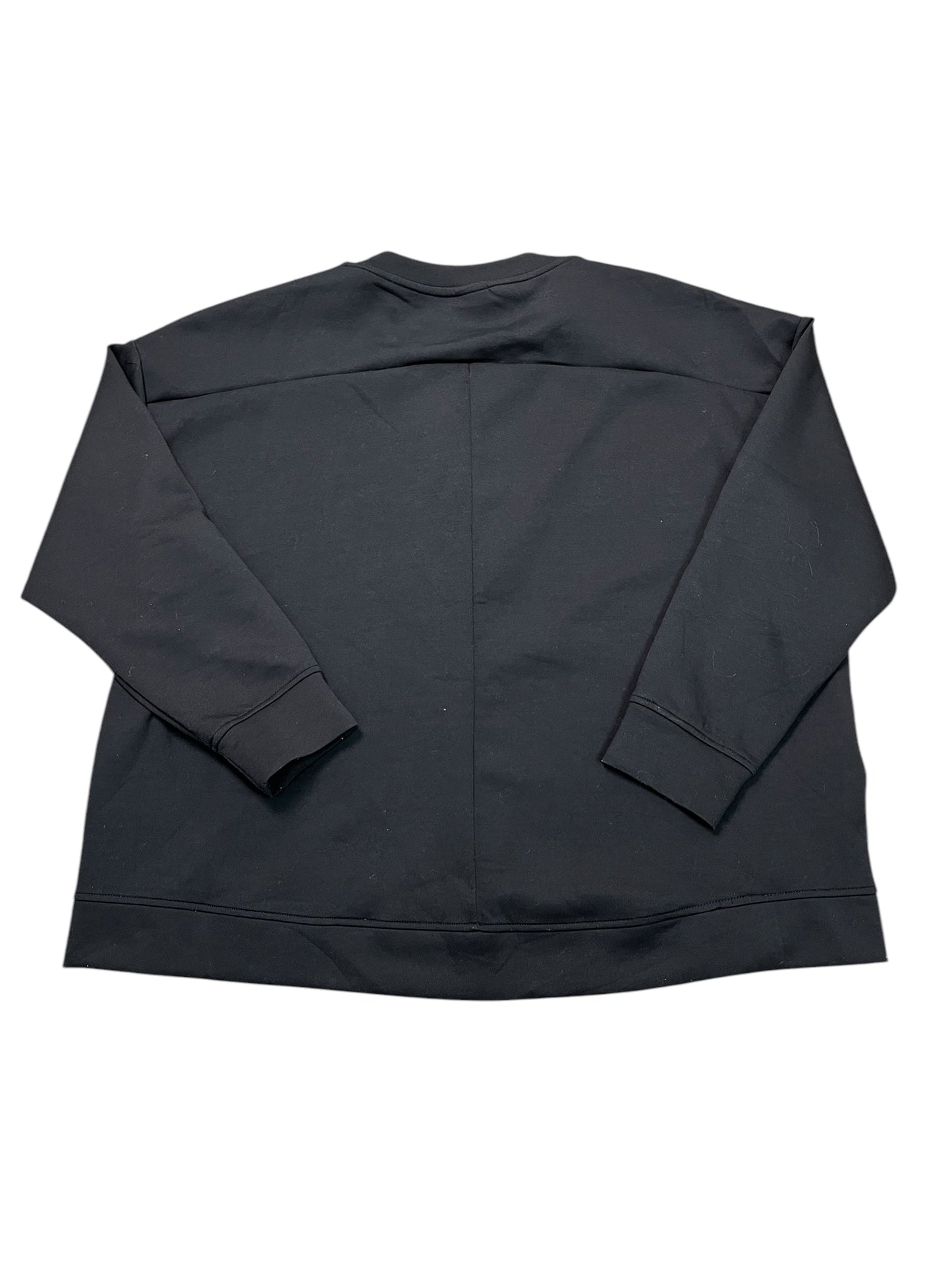 Athletic Sweatshirt Crewneck By Avia In Black, Size:Xxl