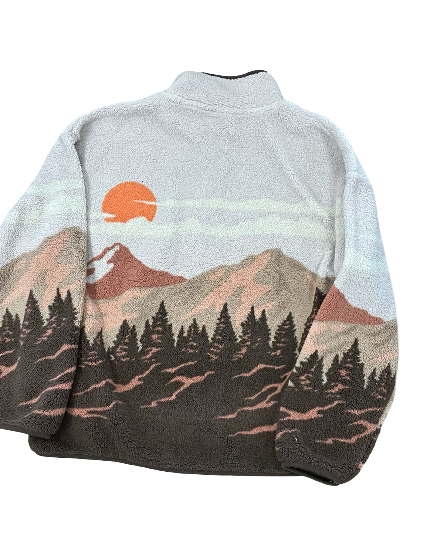 Sweatshirt Collar By Clothes Mentor In Pink & Tan, Size:S