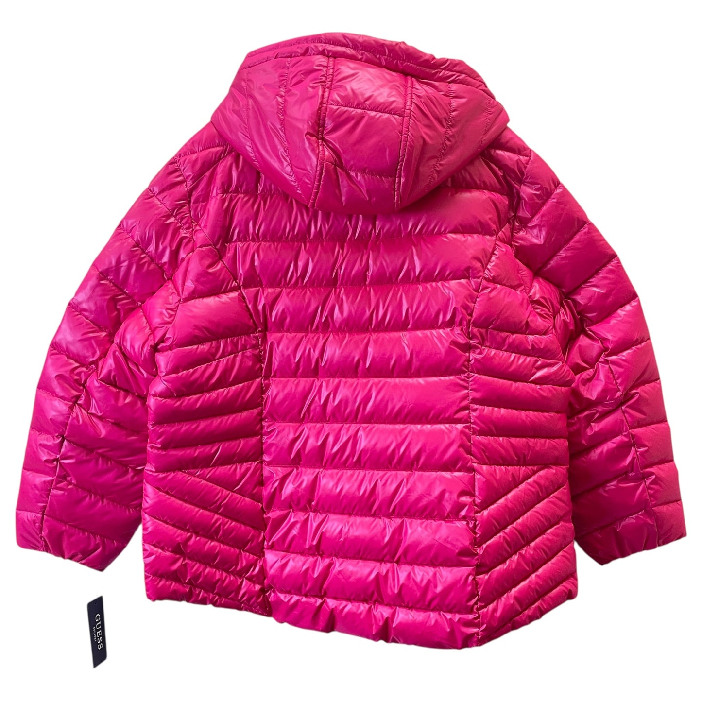 Jacket Puffer & Quilted By Guess In Pink, Size:2X