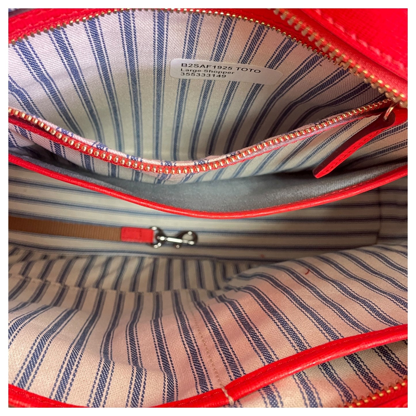 Handbag Designer By Dooney And Bourke In Red, Size:Large