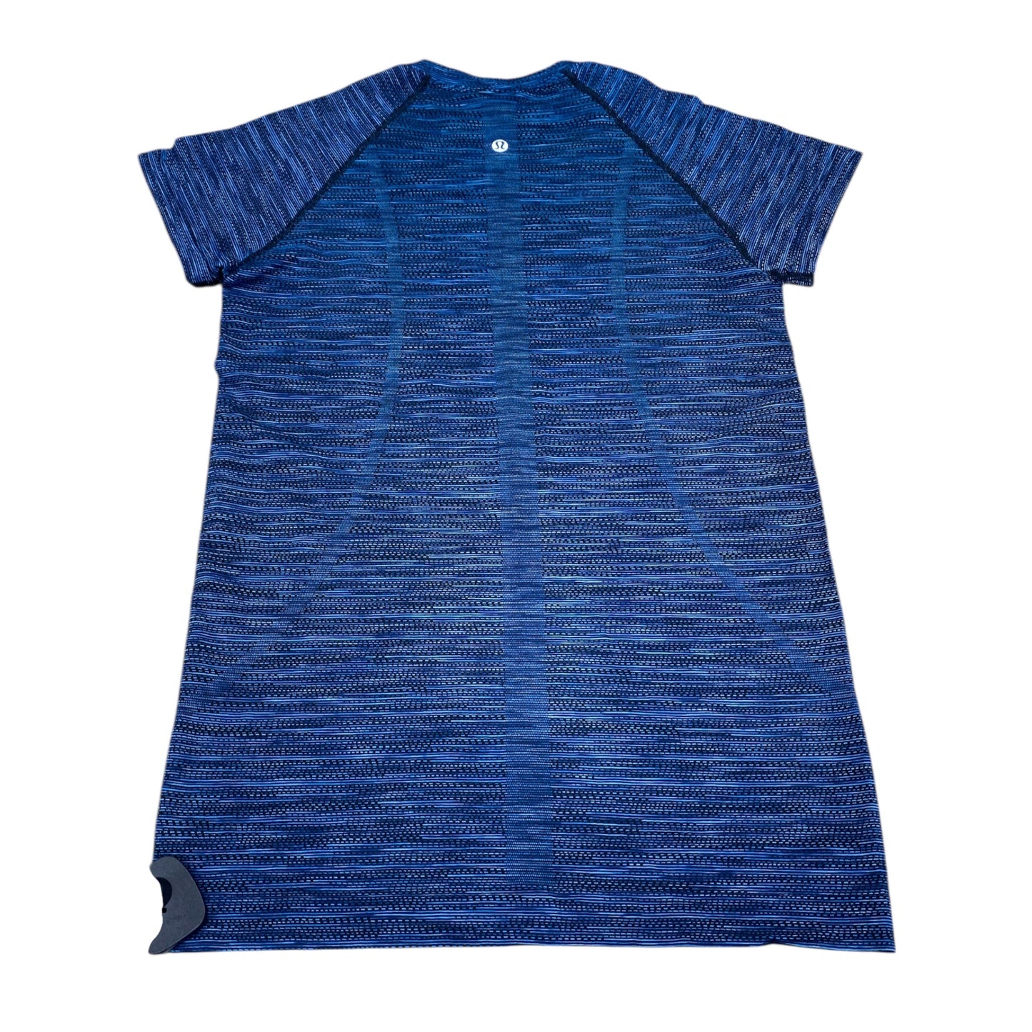 Athletic Top Ss By Lululemon In Black & Blue, Size:8