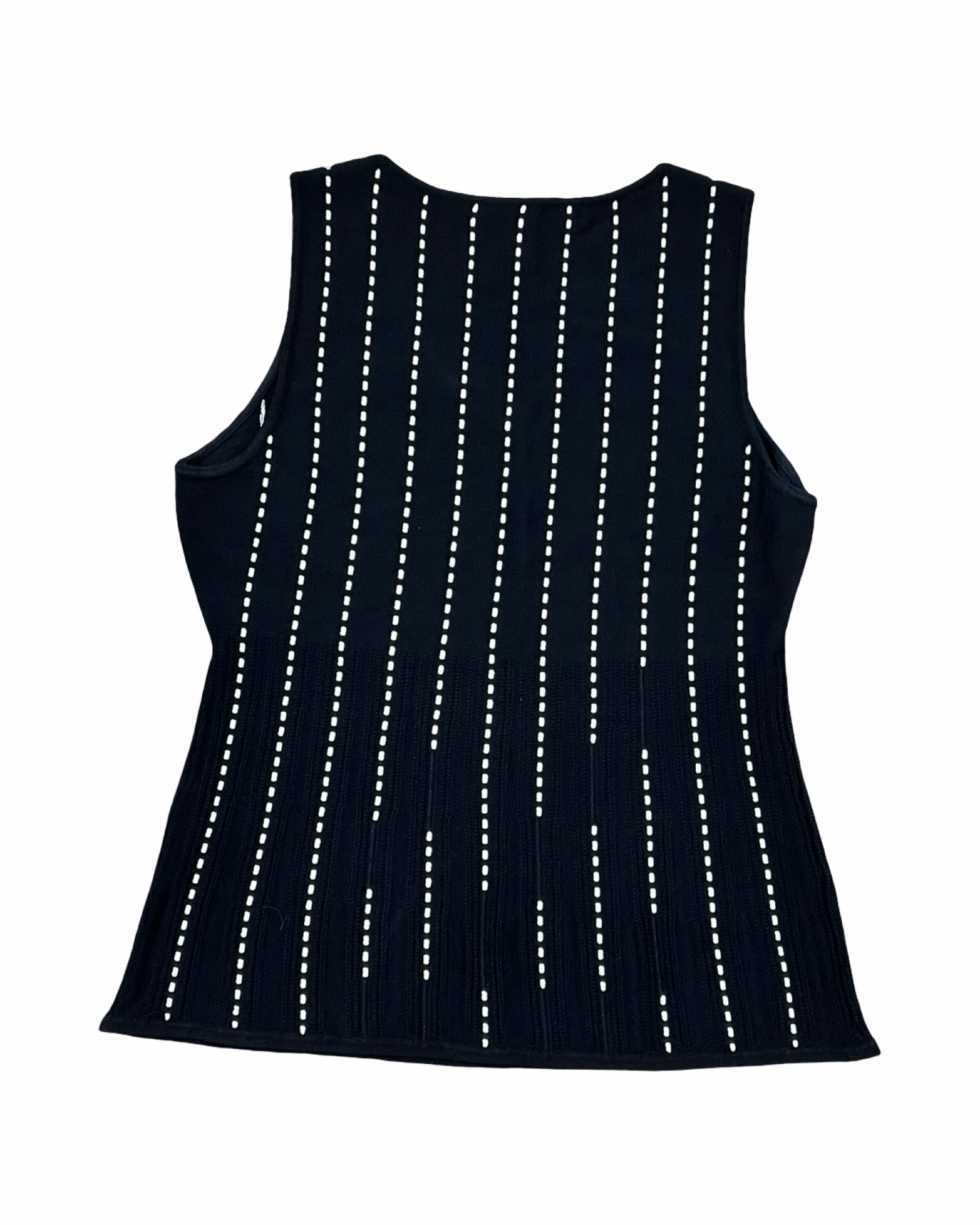 Top Sleeveless By White House Black Market In Black & White, Size:M