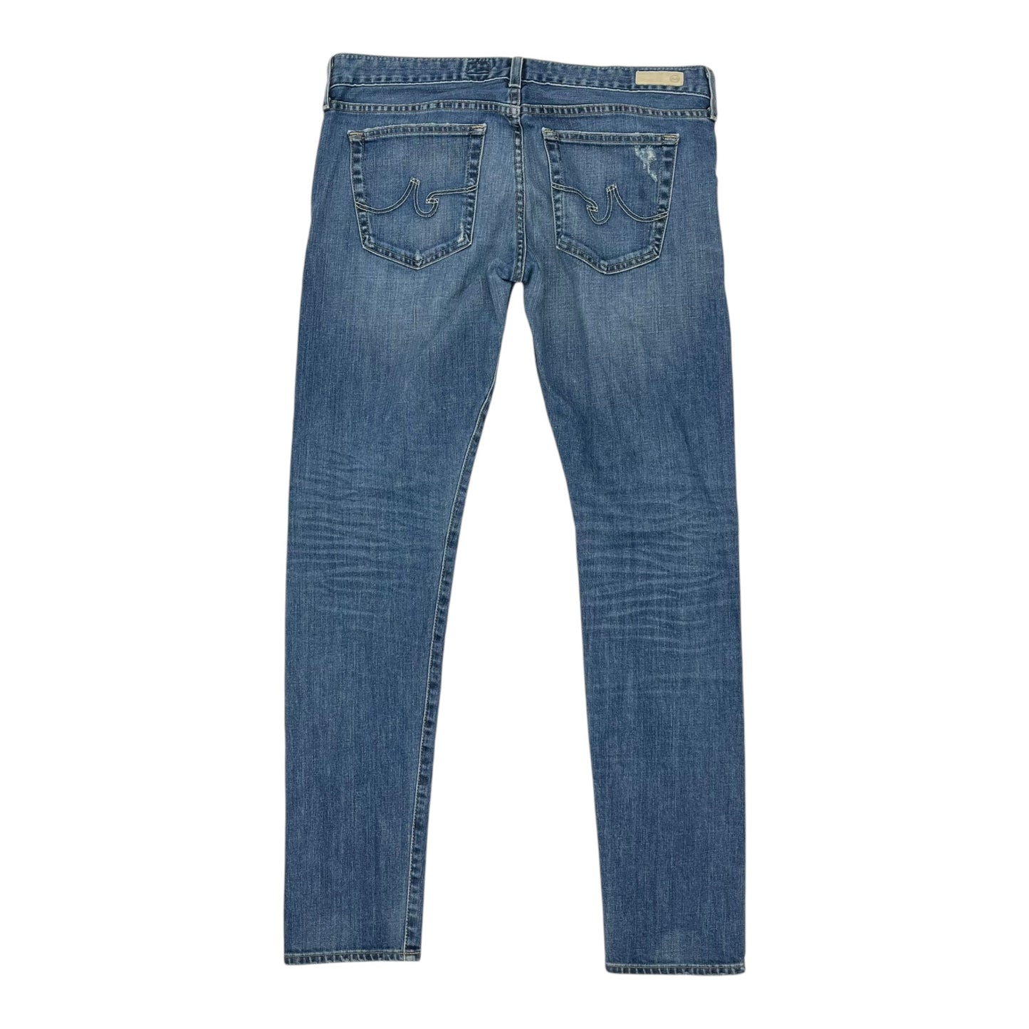Jeans Skinny By Adriano Goldschmied In Blue Denim, Size:12