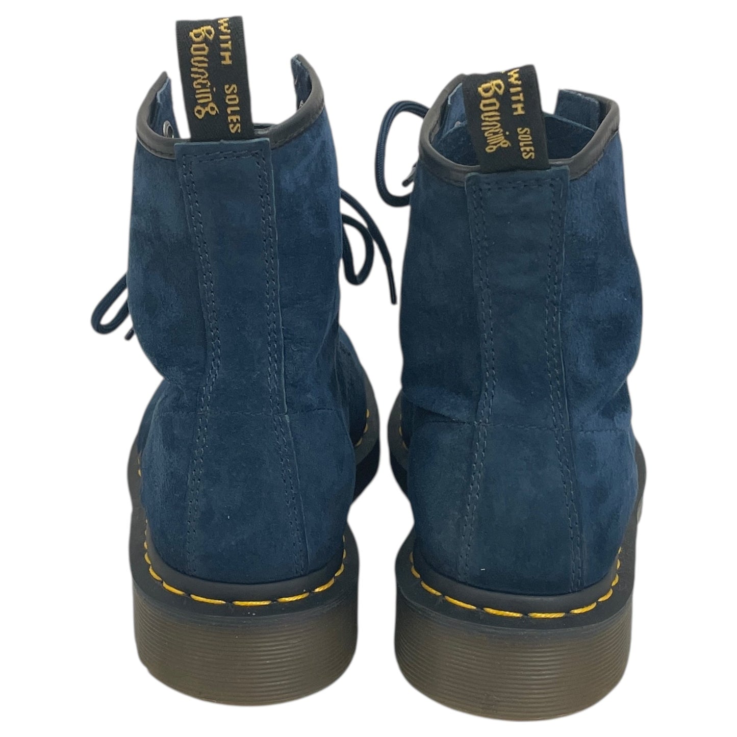 Boots Ankle Flats By Dr Martens In Blue, Size:7