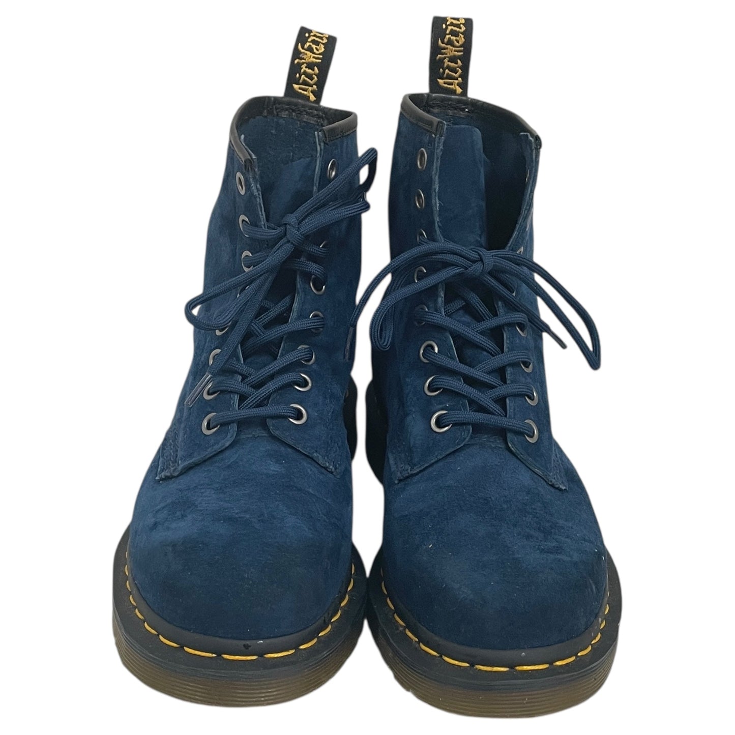 Boots Ankle Flats By Dr Martens In Blue, Size:7
