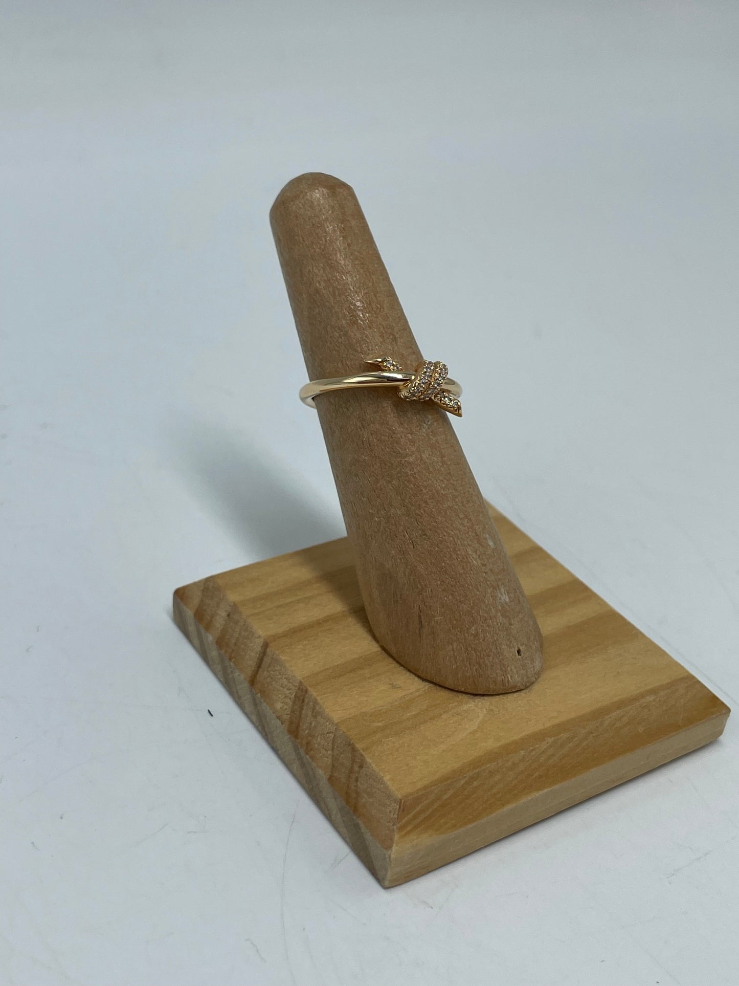 Tiffany & Company 18K Diamond Knot Luxury Ring, Size: 6