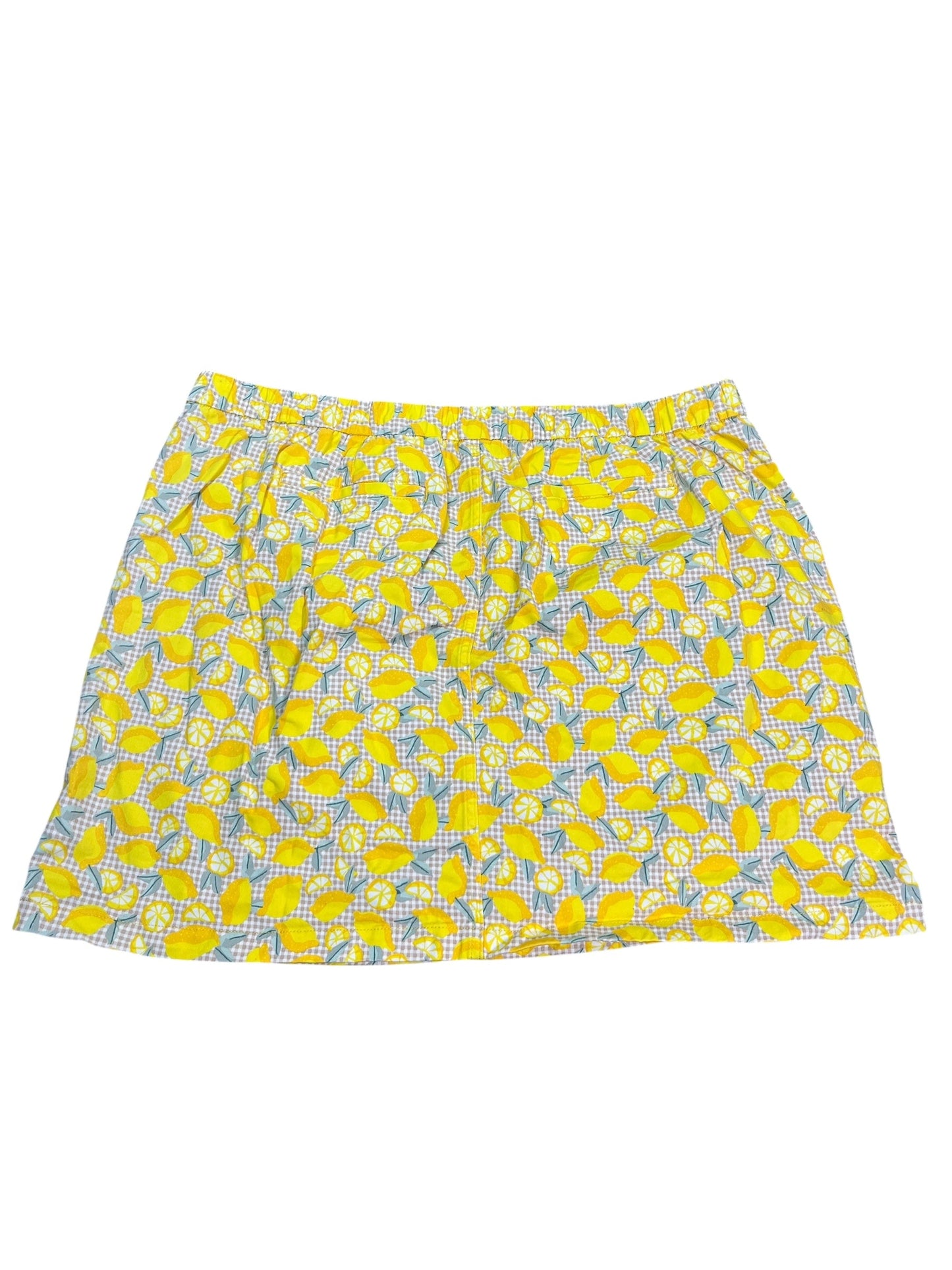 Skirt Mini & Short By Lands End In Yellow, Size:3X