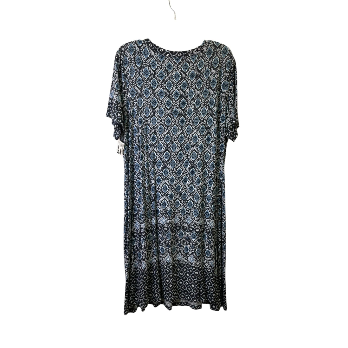Dress Casual Short By Premise In Blue, Size:1X