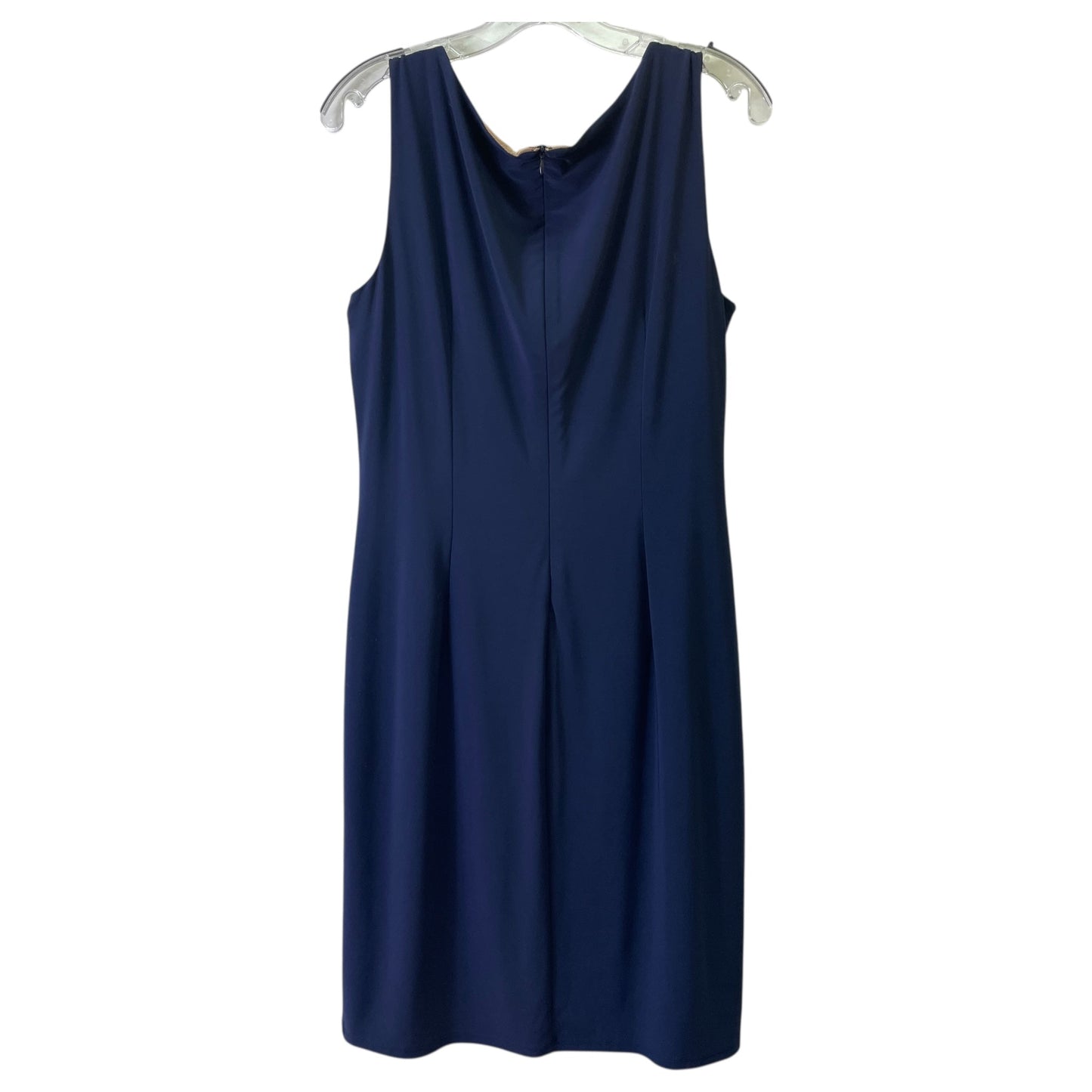 Dress Casual Short By Anne Klein In Blue & Cream, Size:12