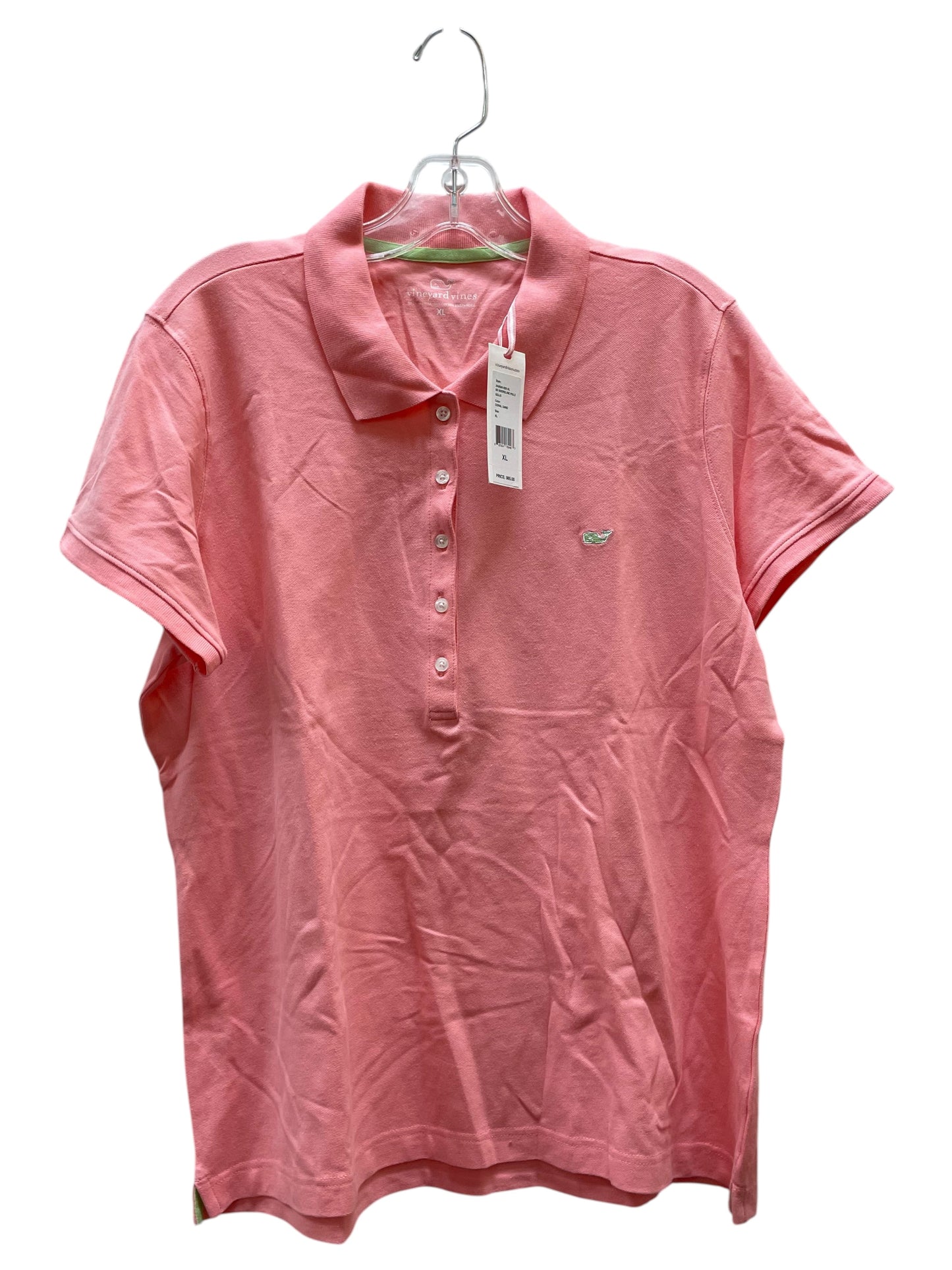 Top Ss Basic By Vineyard Vines In Pink, Size:Xl