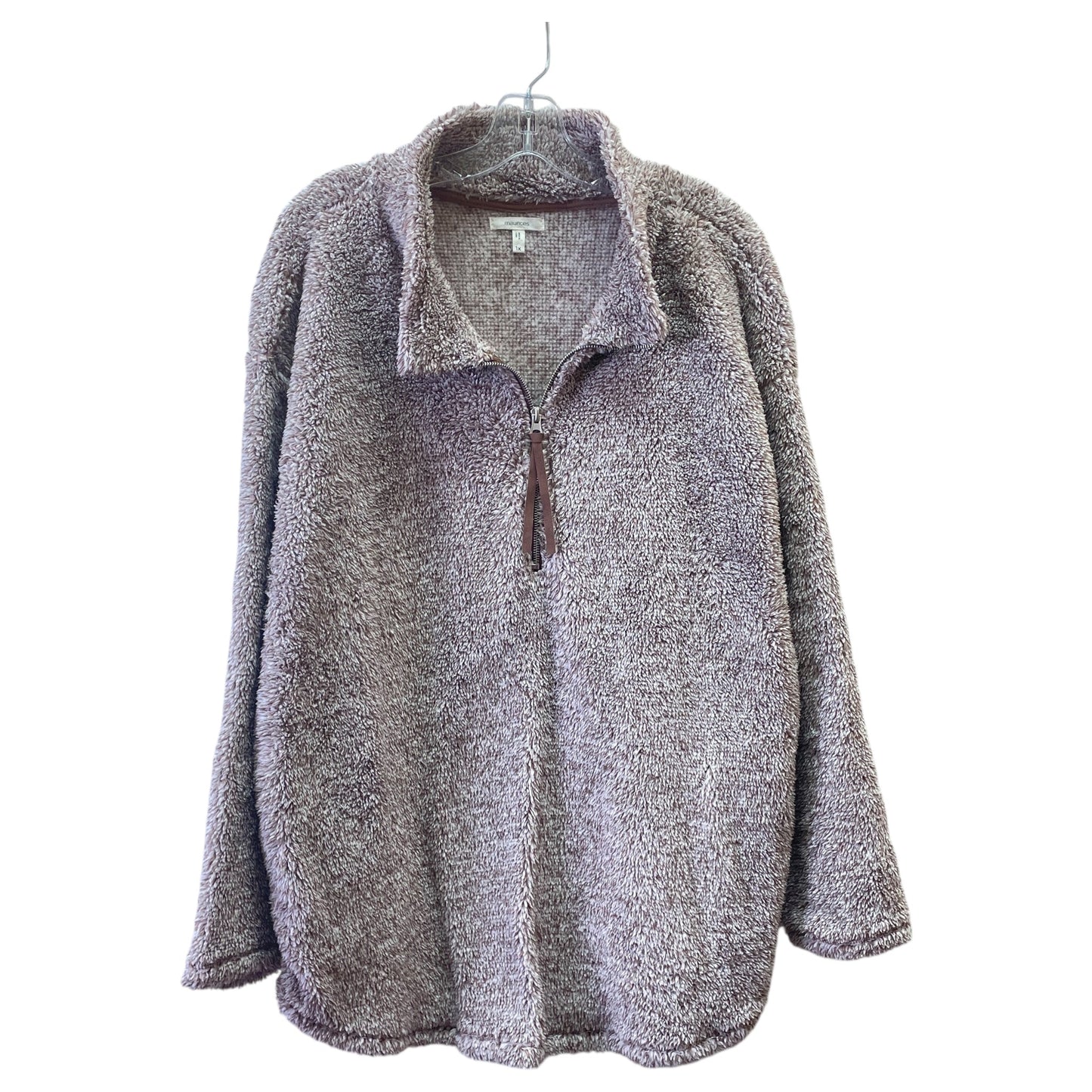 SWEATSHIRT COLLAR by MAURICES In BROWN, Size: 1X