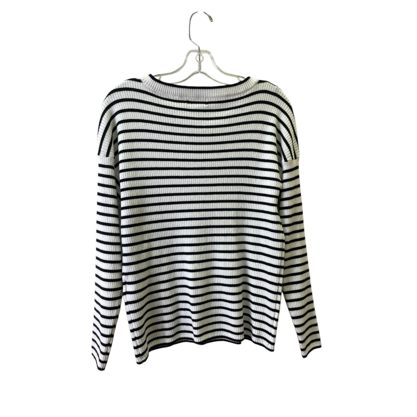 SWEATER by STYLE AND COMPANY In BLACK & WHITE, Size: M