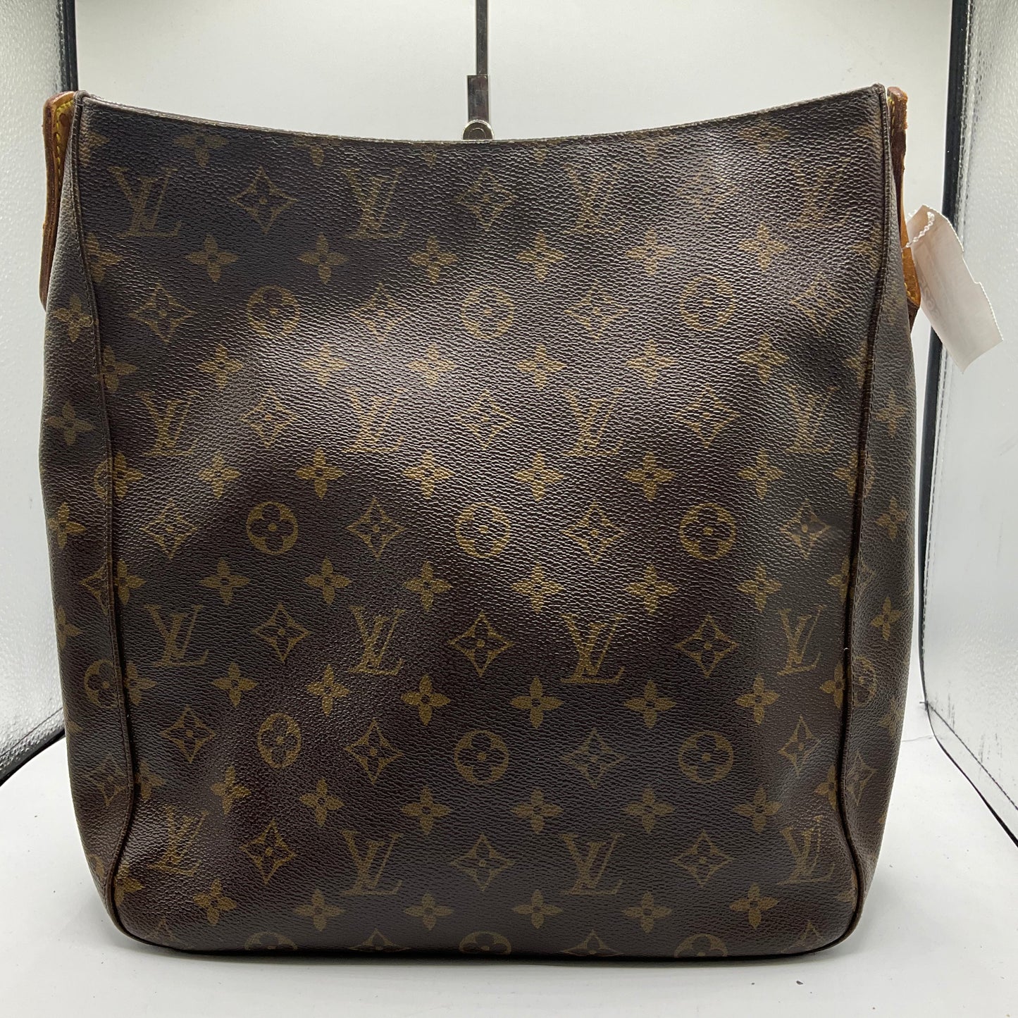 Handbag Luxury Designer By Louis Vuitton In Brown, Size:Medium
