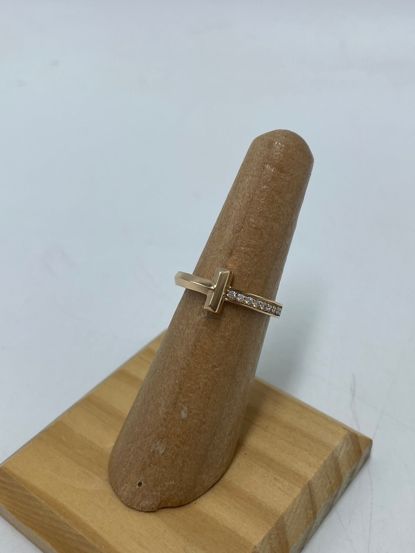 Tiffany & Company 18K T Diamond Luxury Designer Ring, Size: 5.25