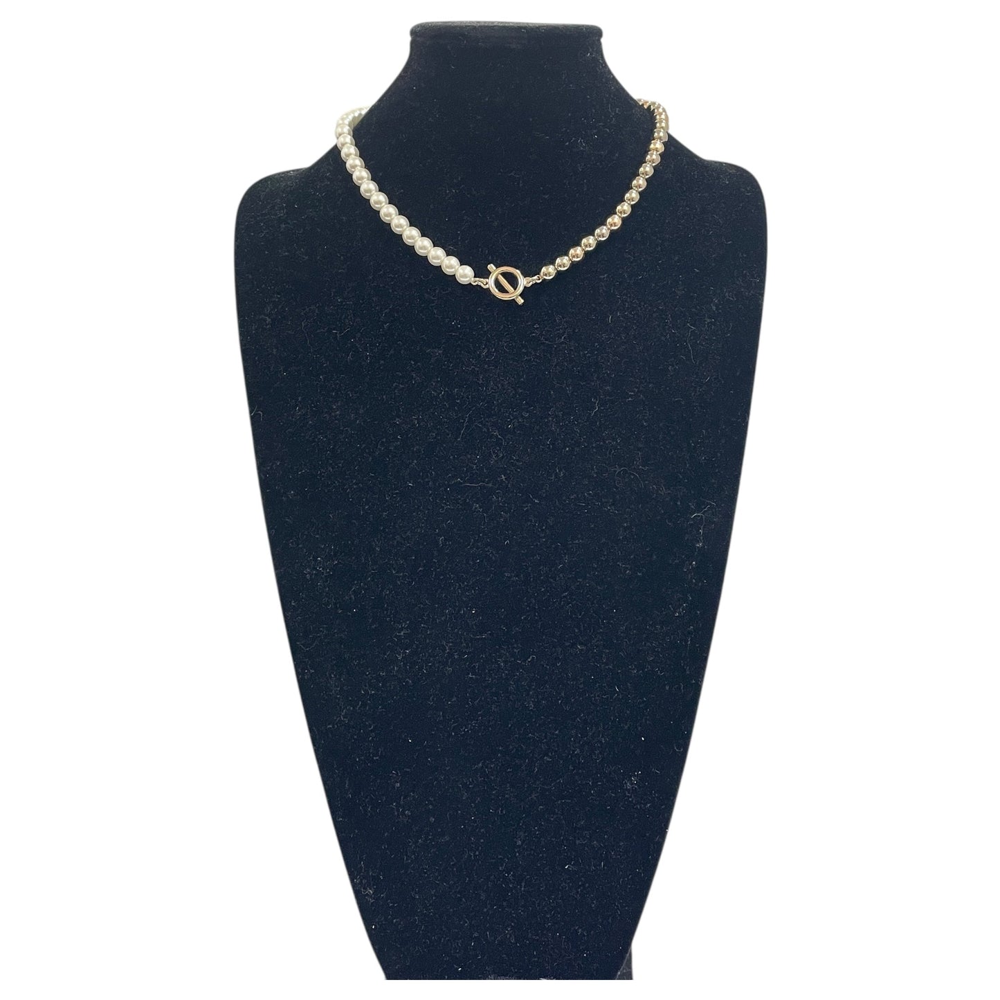 Necklace Chain By J. Crew In Gold & White