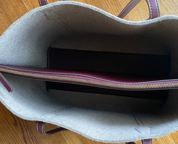 Tory Burch Perry Felt Fawn Designer Handbag / Tote