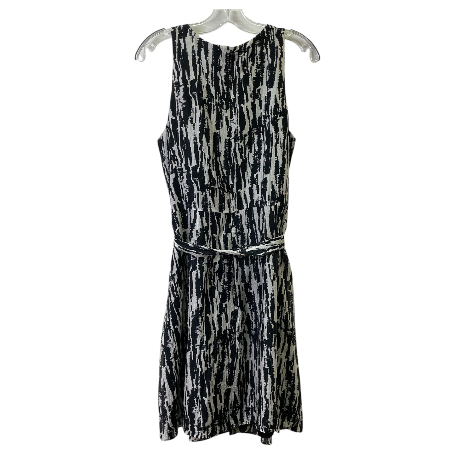 Dress Casual Maxi By Ann Taylor In Black & Cream, Size:6