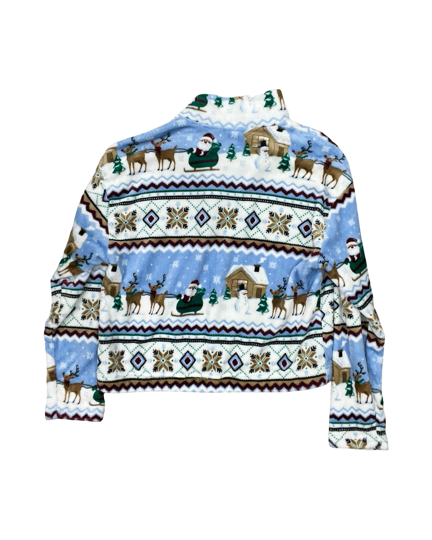 Sweatshirt Crewneck By No Boundaries In Blue & White, Size:L