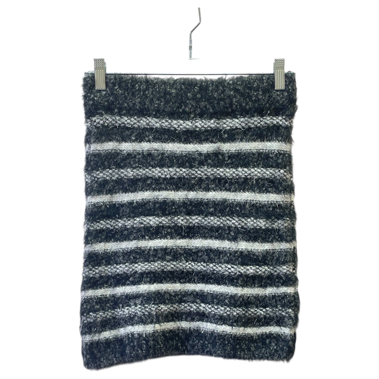 Skirt Mini & Short By Zara In Grey & White, Size:S