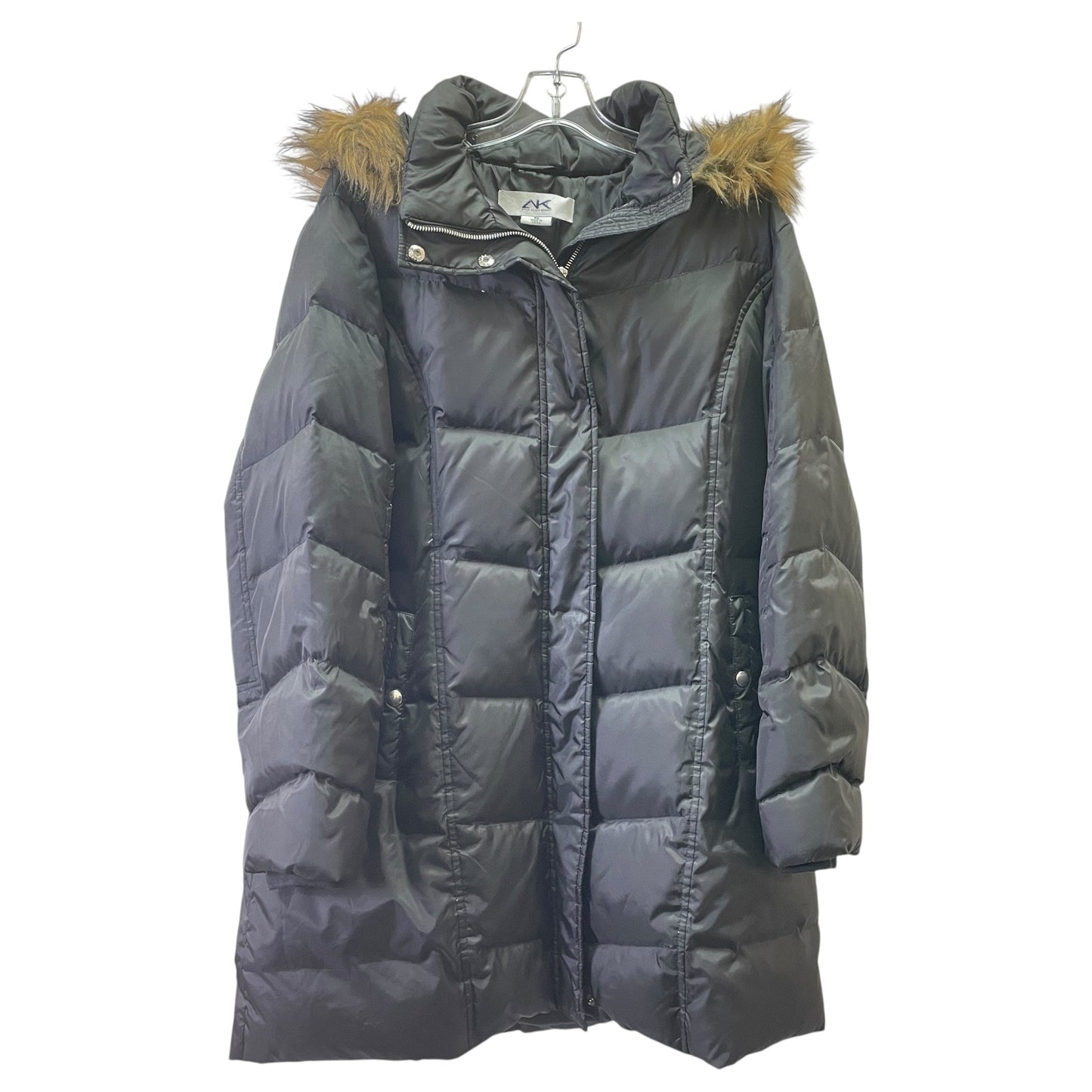 Coat Puffer & Quilted By Anne Klein In Black, Size:Xl