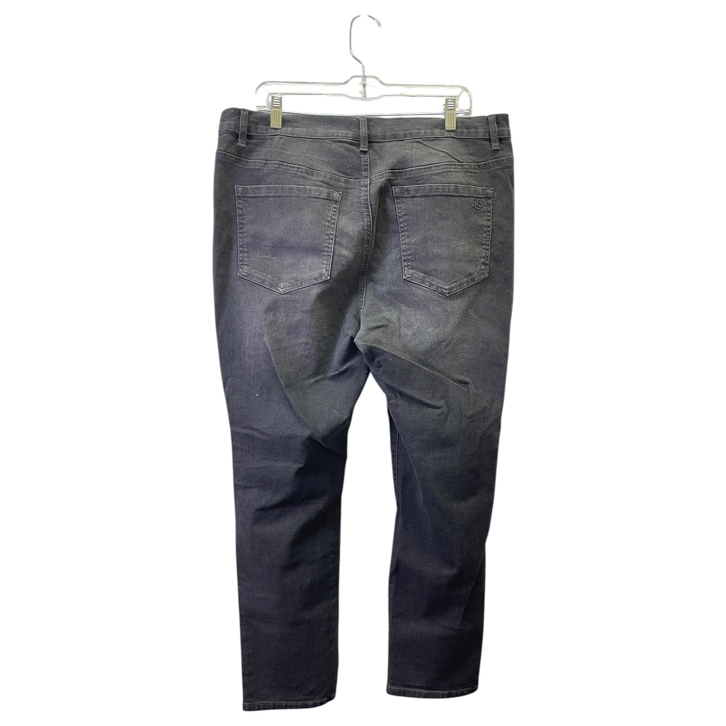 Jeans Straight By Diane Gilman In Black, Size:16