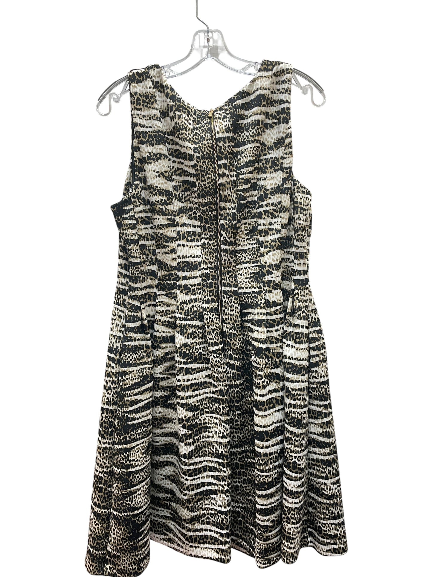 Dress Party Midi By Calvin Klein In Animal Print, Size:14