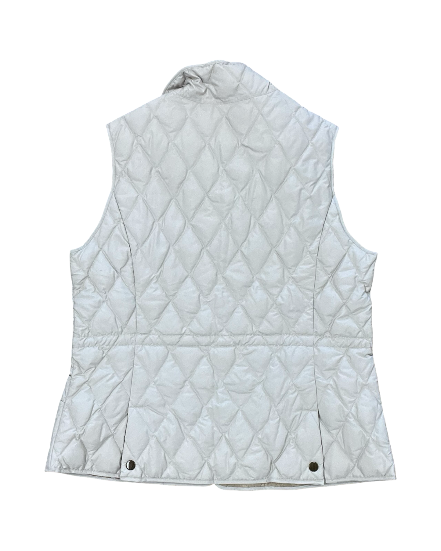 Vest Puffer & Quilted By Eddie Bauer In Cream, Size:L