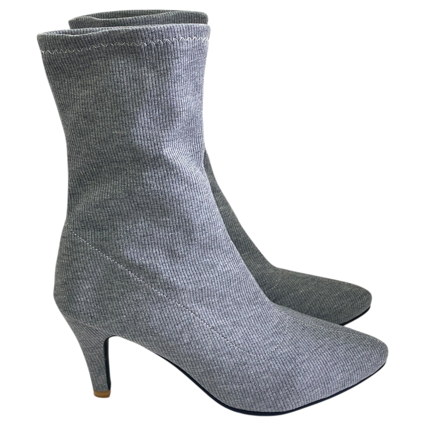 Boots Ankle Heels By Abound In Grey, Size:9