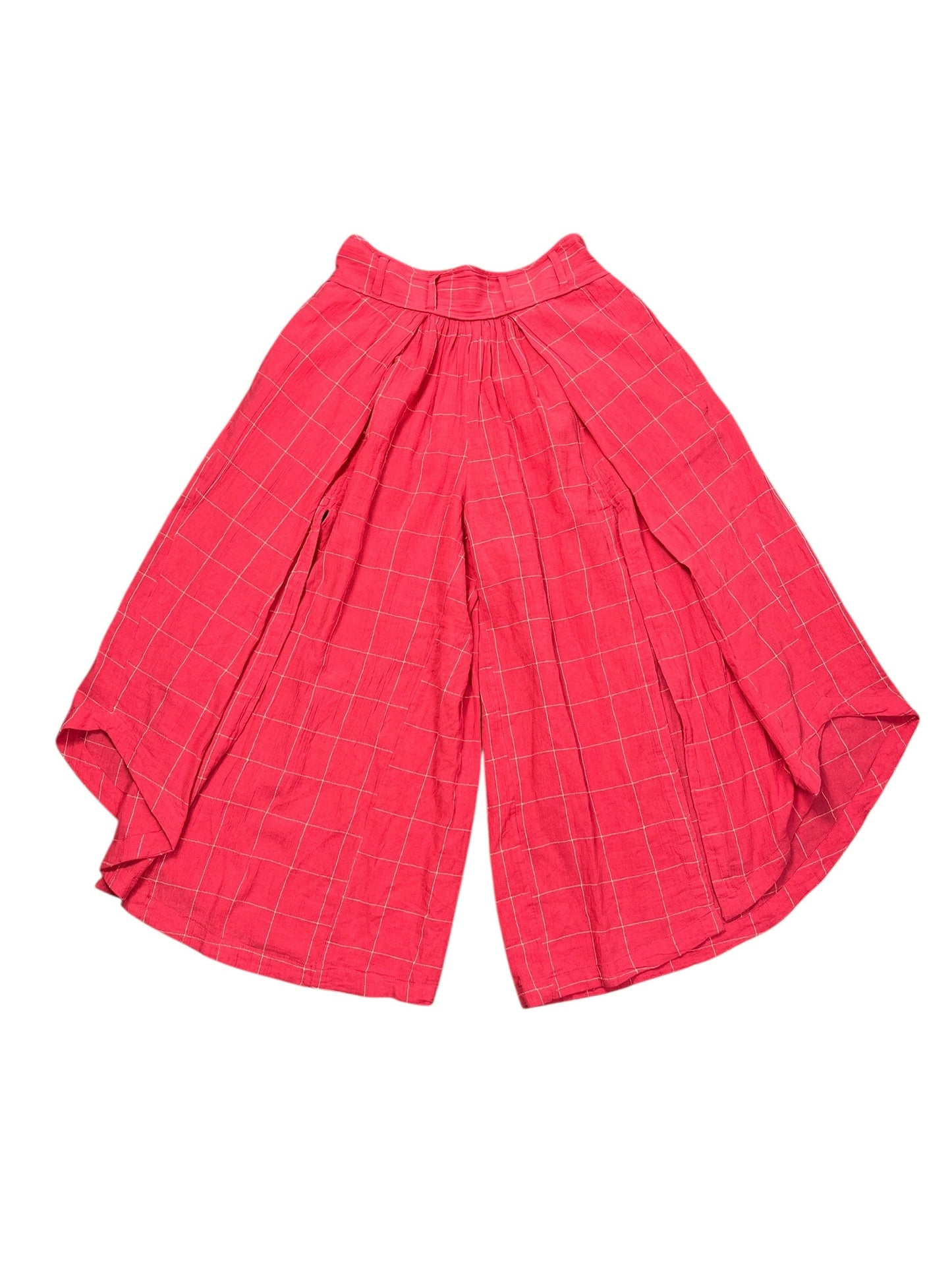 Pants wide leg By Free People In Peach, Size:L