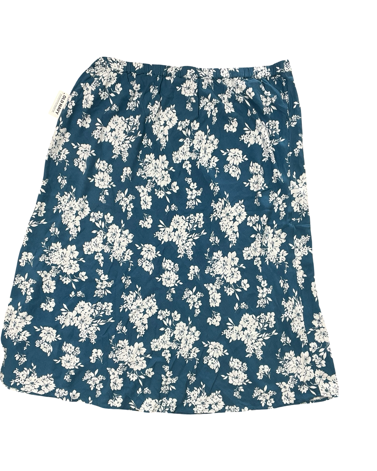 Skirt Midi By Old Navy In Blue & White, Size:1X