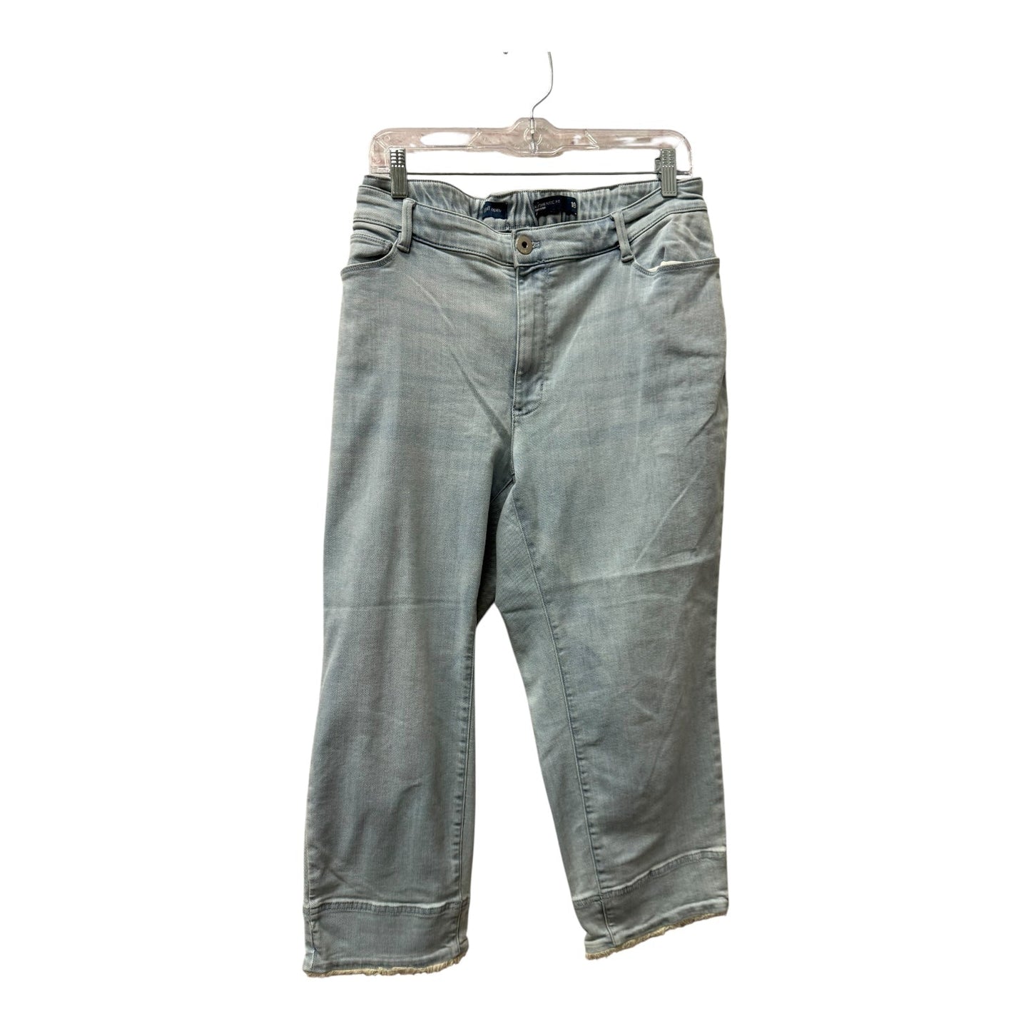 Jeans Cropped By J. Jill In Blue, Size:18