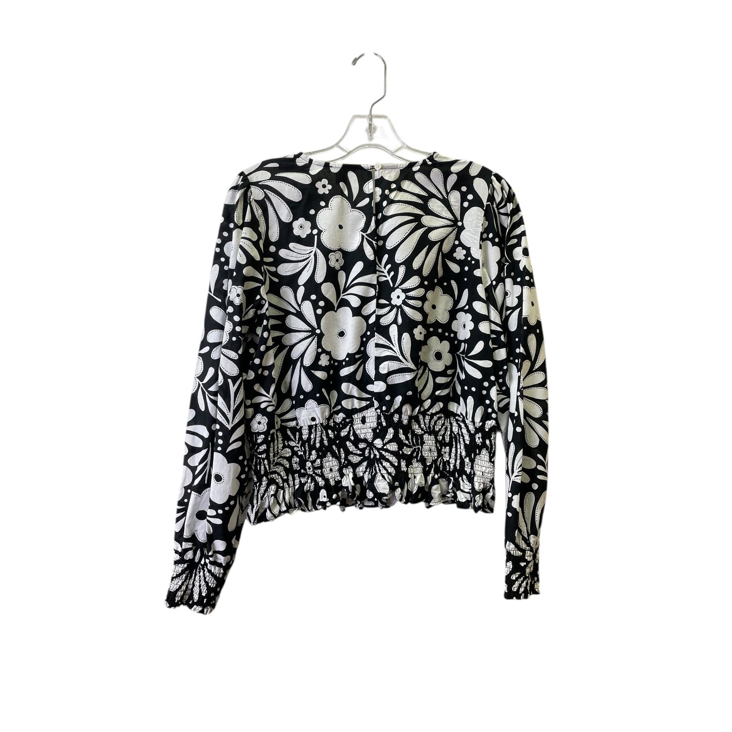 Top Ls By Ann Taylor In Black & White, Size:M