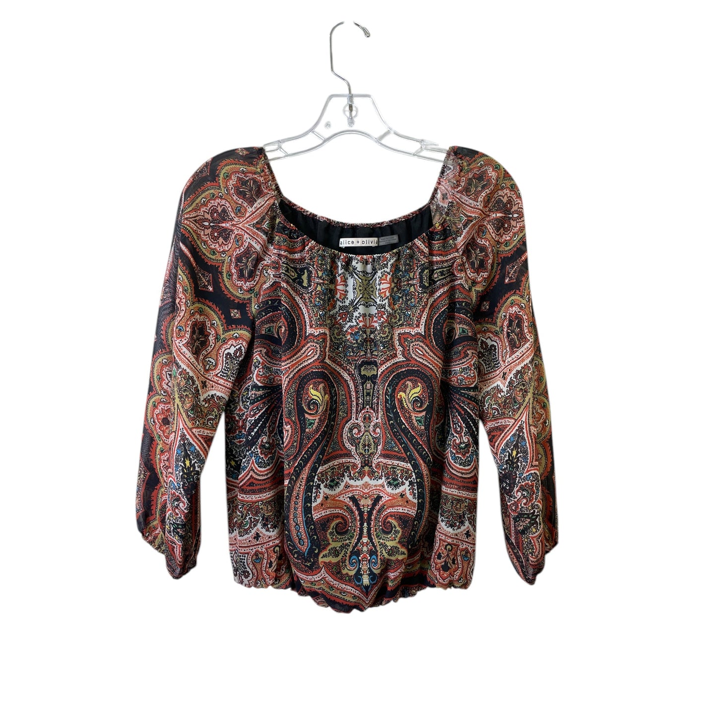 Top Ls Designer By Alice + Olivia In Tan, Size:Xs