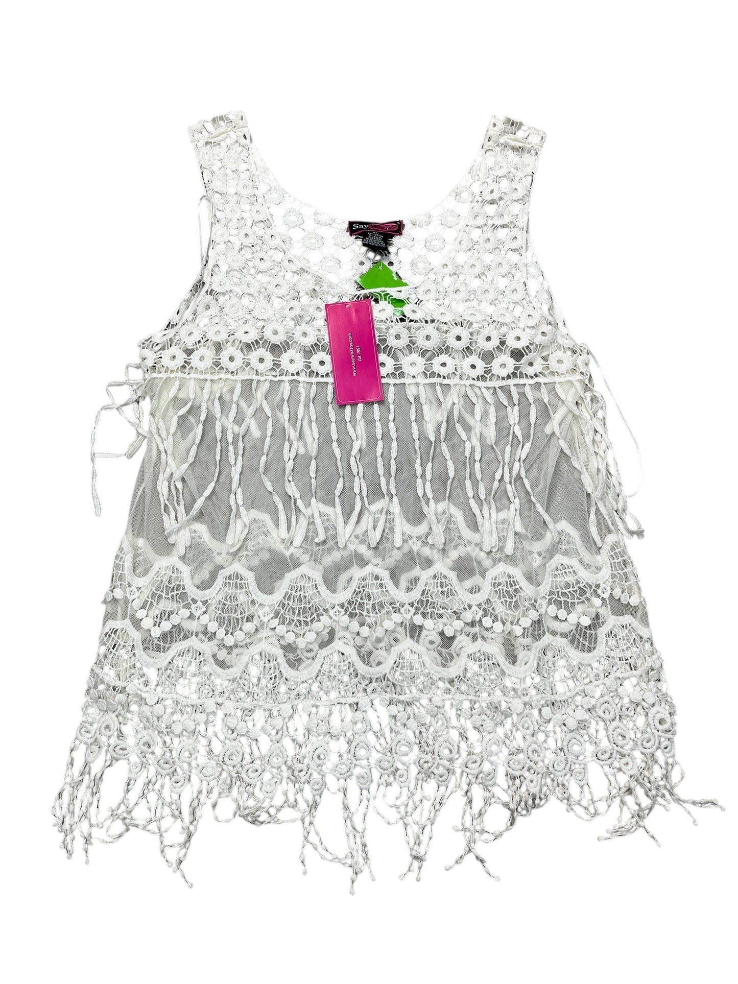 Tank Top By Say What In White, Size:Xl