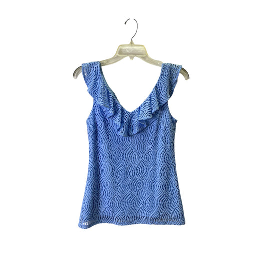 Top Sleeveless Designer By Lilly Pulitzer In Blue, Size:Xs