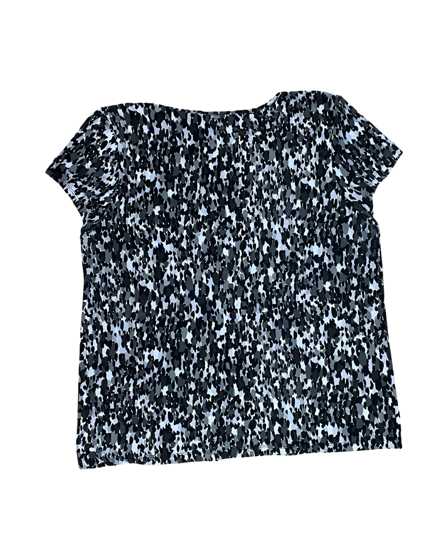 Top Ss By Rafaella In Black & Grey, Size:Xl