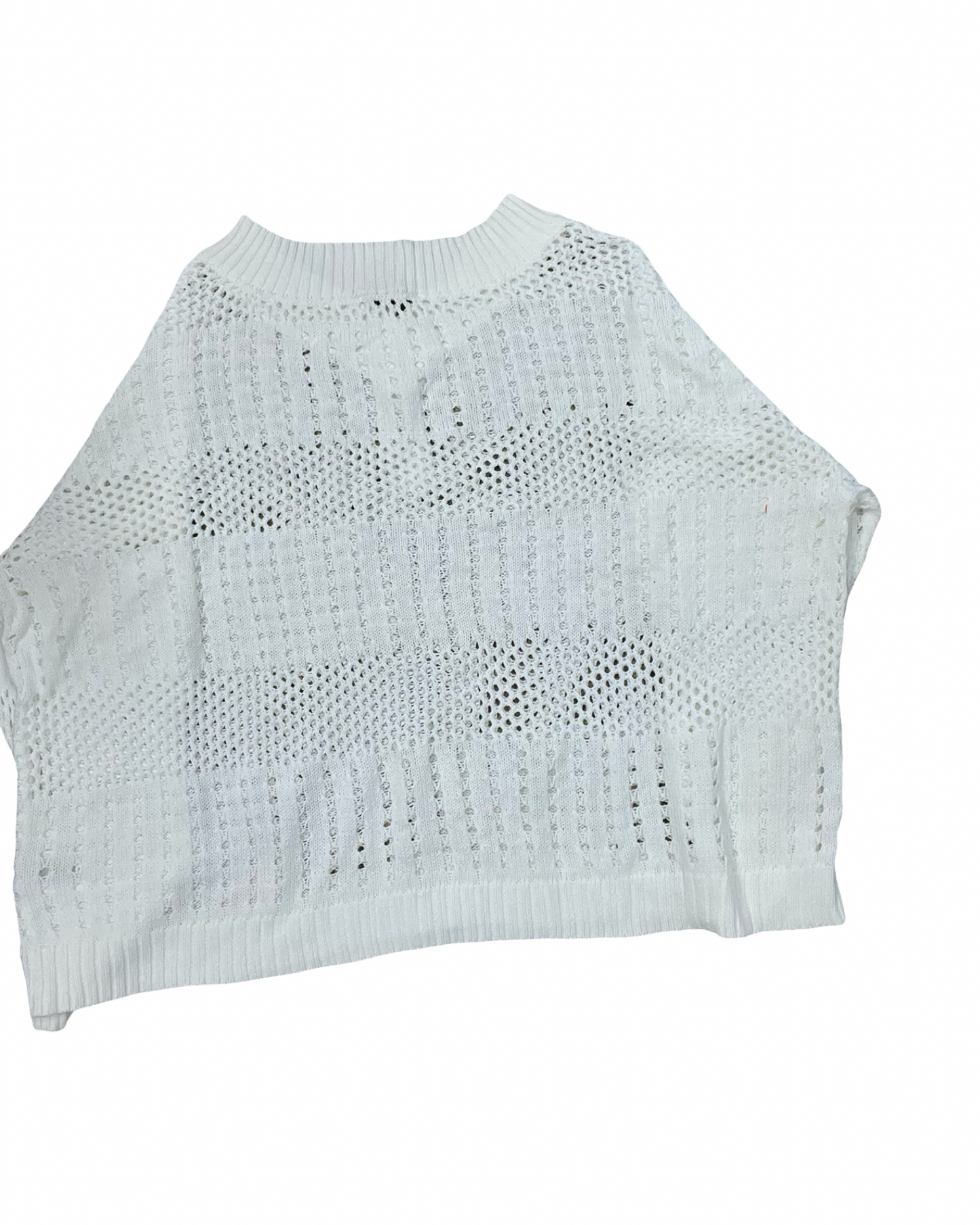 Sweater By Clothes Mentor In White, Size:2X