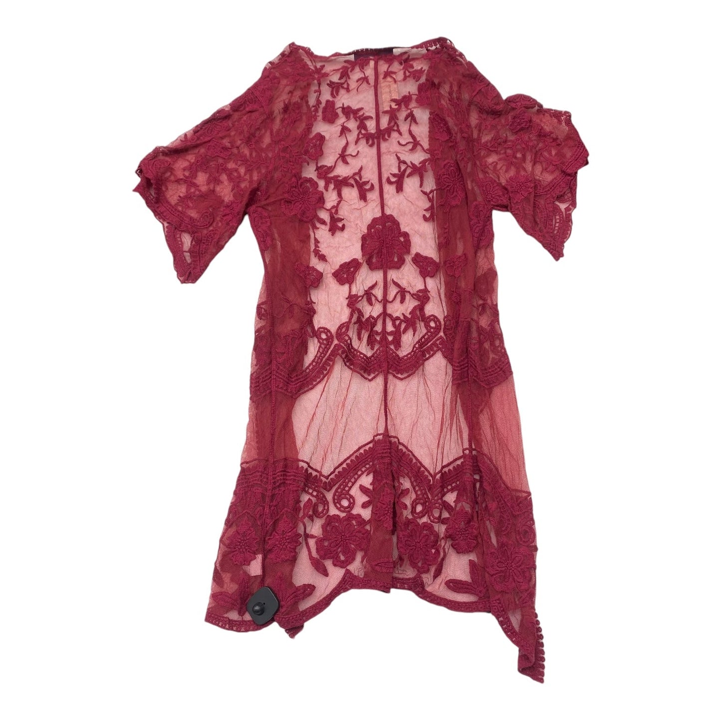 Kimono By Blue Rain In Maroon, Size:S