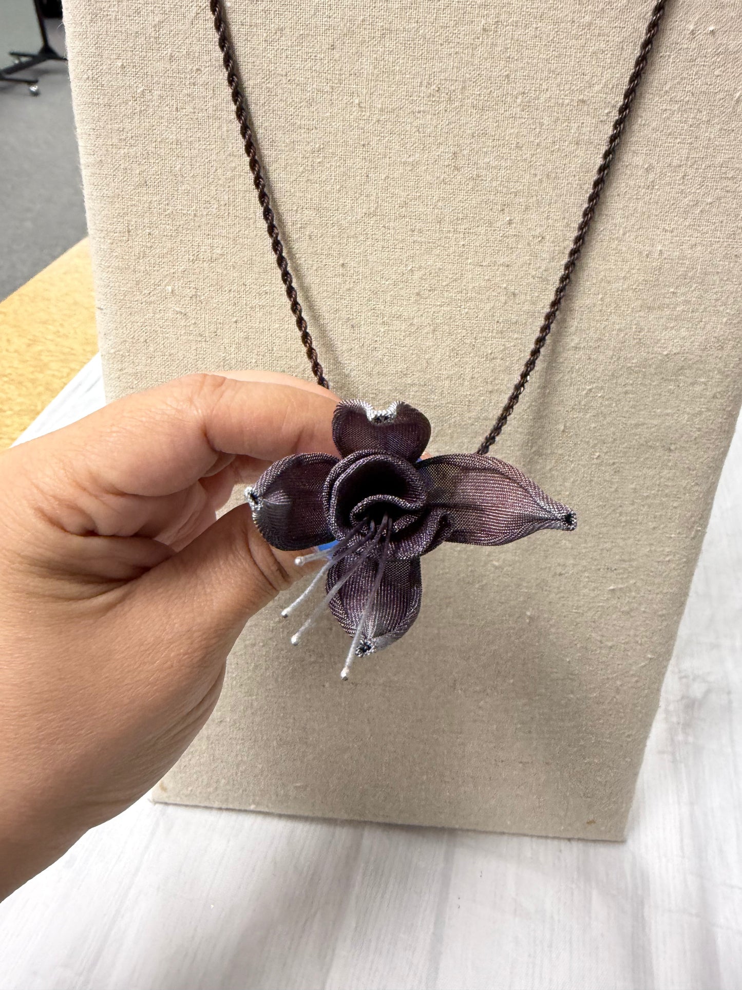 Necklace Pendant By sarah crowder In Purple