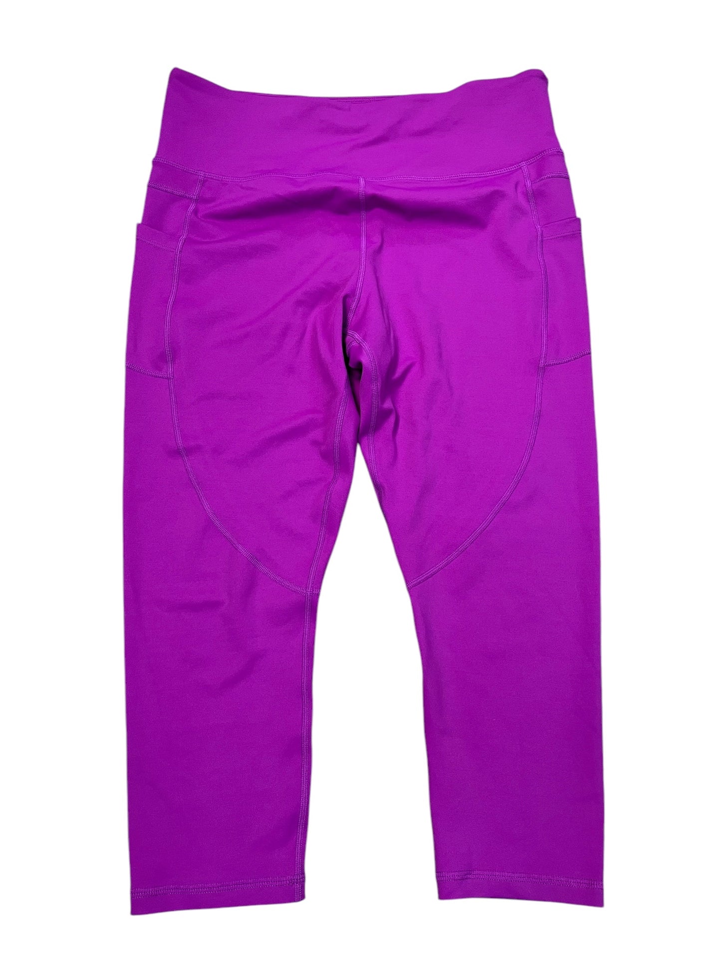 Athletic Leggings Capris By Zyia In Purple, Size:Xl