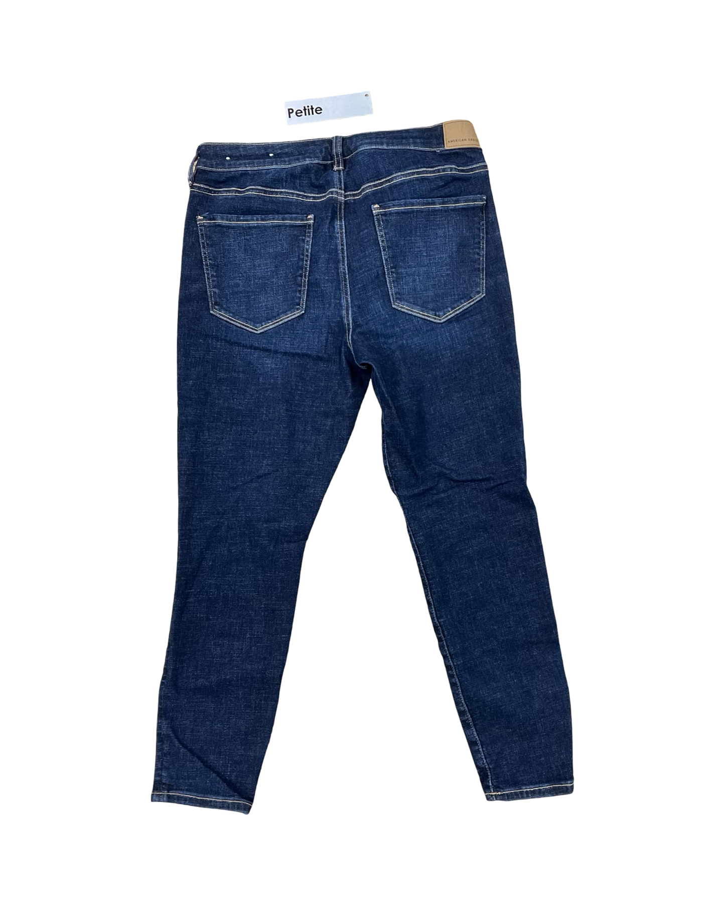 Jeans Skinny By American Eagle In Blue Denim, Size:12P