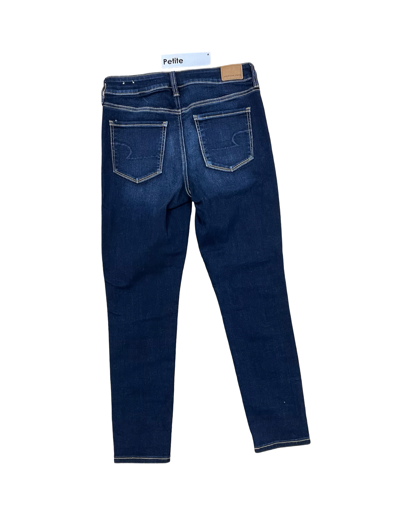 Jeans Skinny By American Eagle In Blue Denim, Size:10P