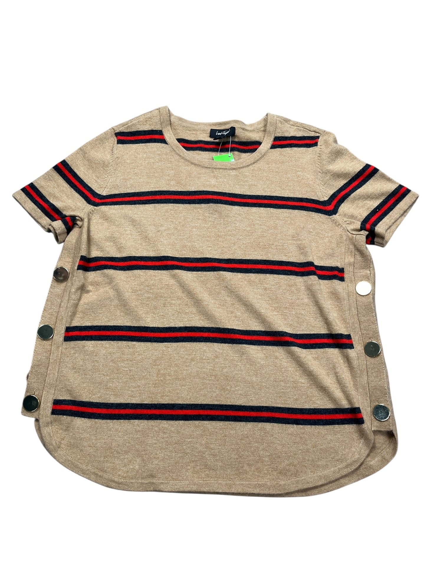 Top Ss By Lord And Taylor In Brown, Size:L
