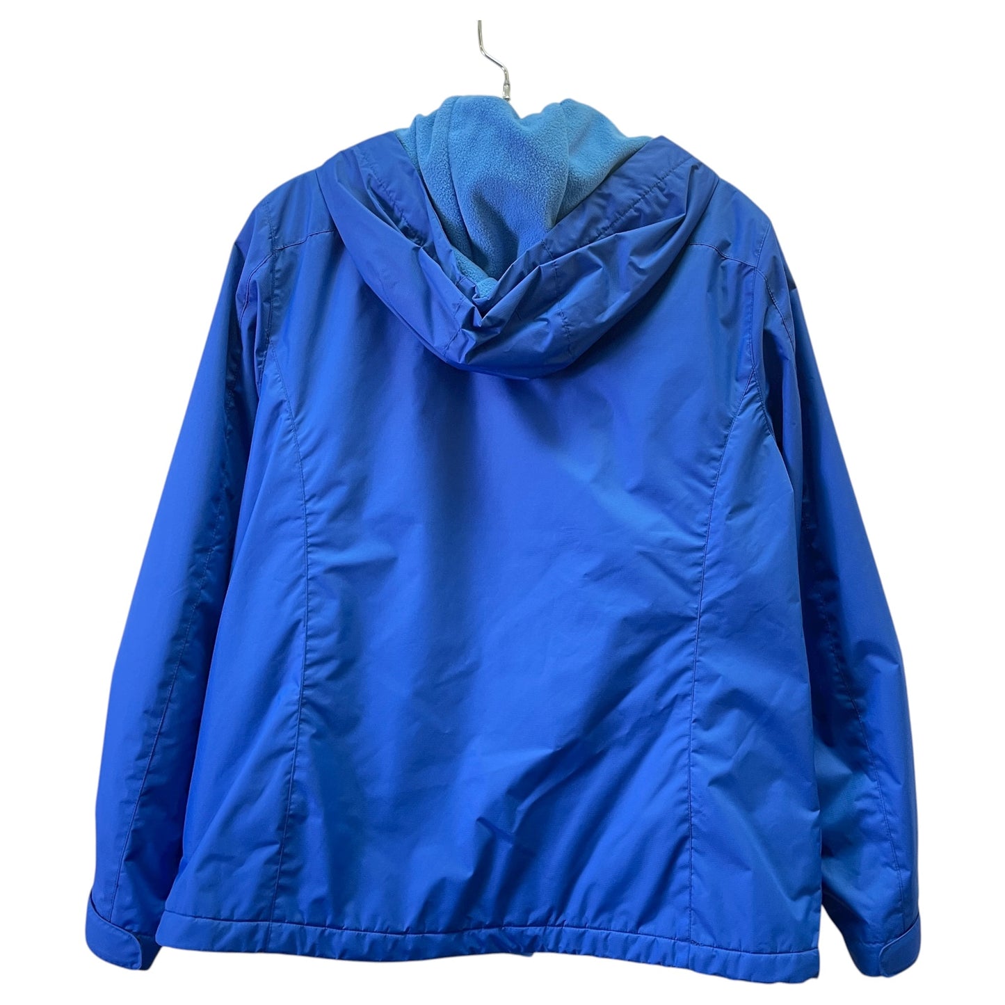 Jacket Windbreaker By Talbots In Blue, Size:M