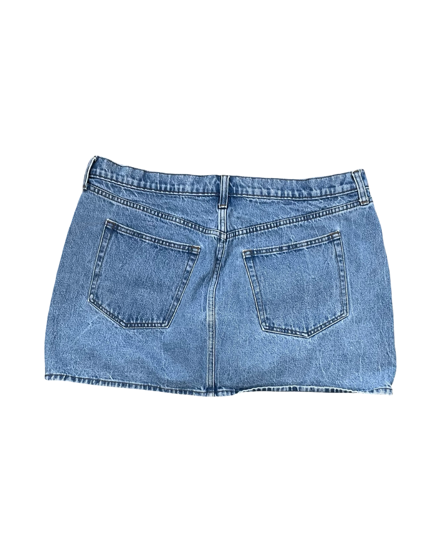 Skirt Mini & Short By Universal Thread In Blue Denim, Size:16