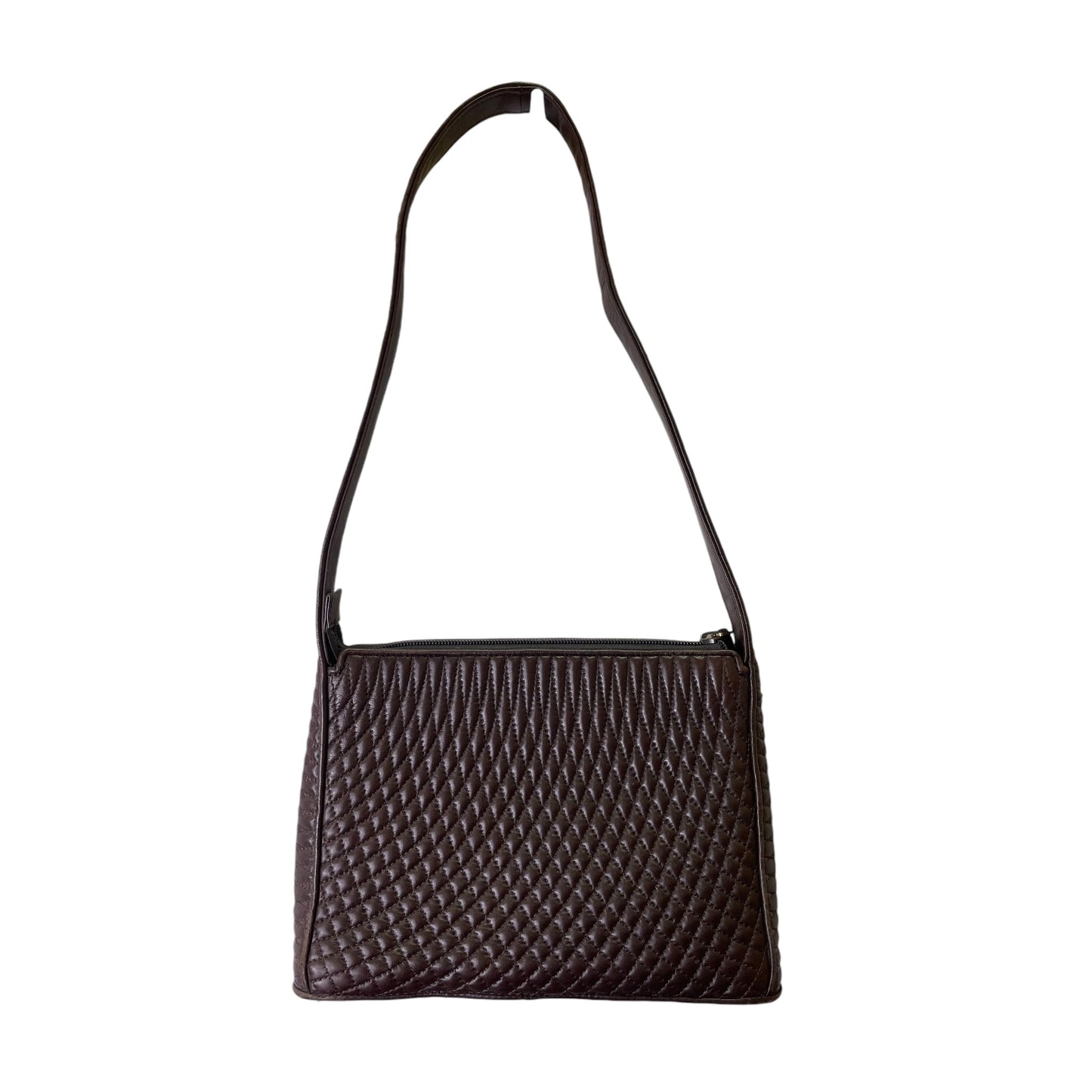 Handbag Leather By Bally In Brown, Size:Small