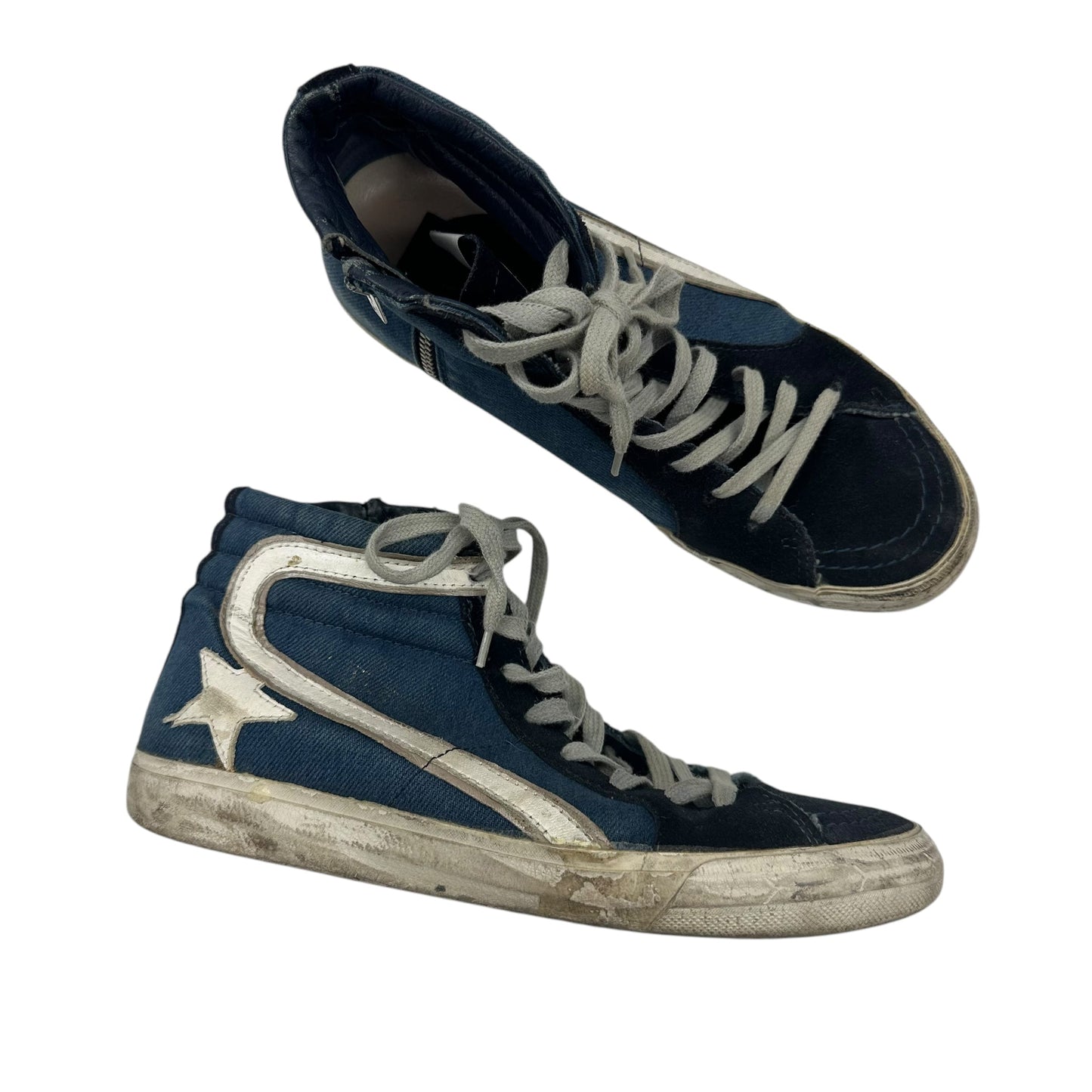 Shoes Luxury Designer By Golden Goose In Blue, Size:8.5