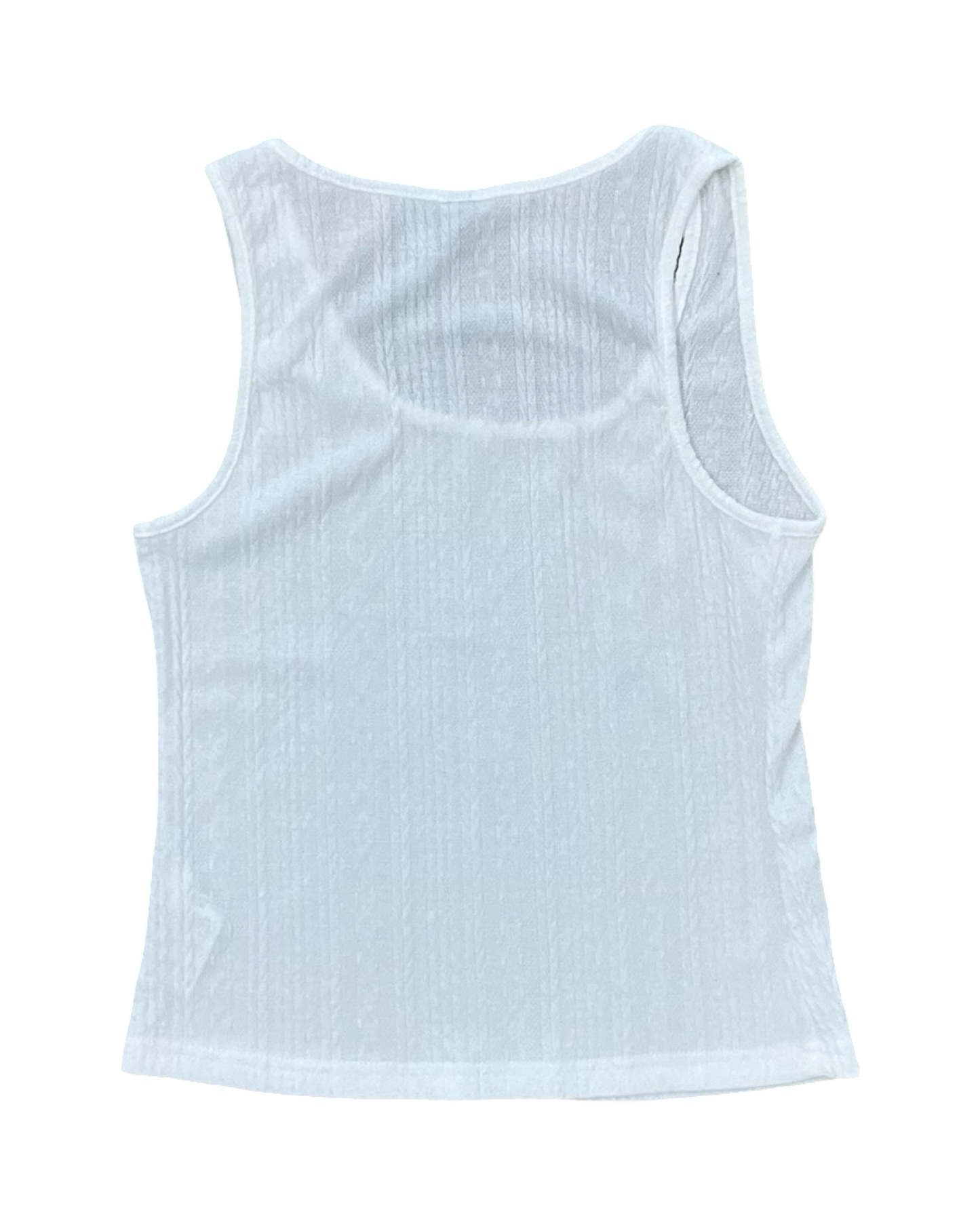 Top Sleeveless By Shein In White, Size:Xs